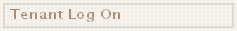 Tenant Log On