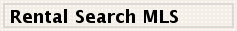 Rental Search MLS