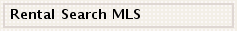 Rental Search MLS